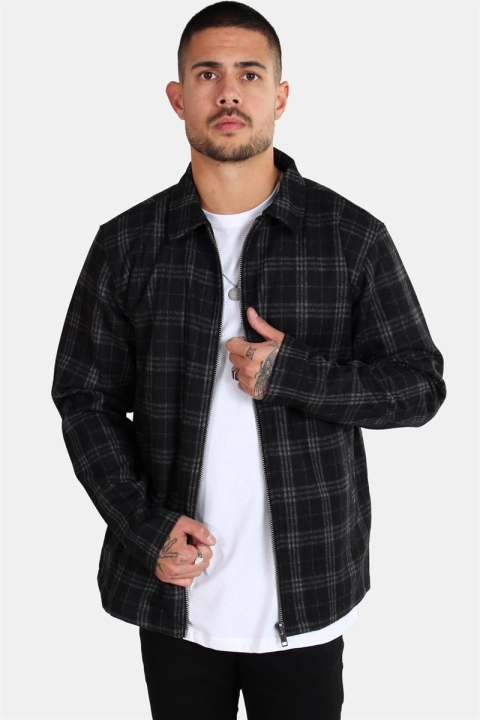 Just Junkies City Wool Shirt Antracite