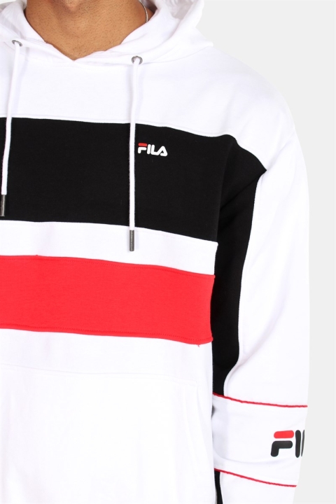 Fila Men Tan Hoodie Bright White