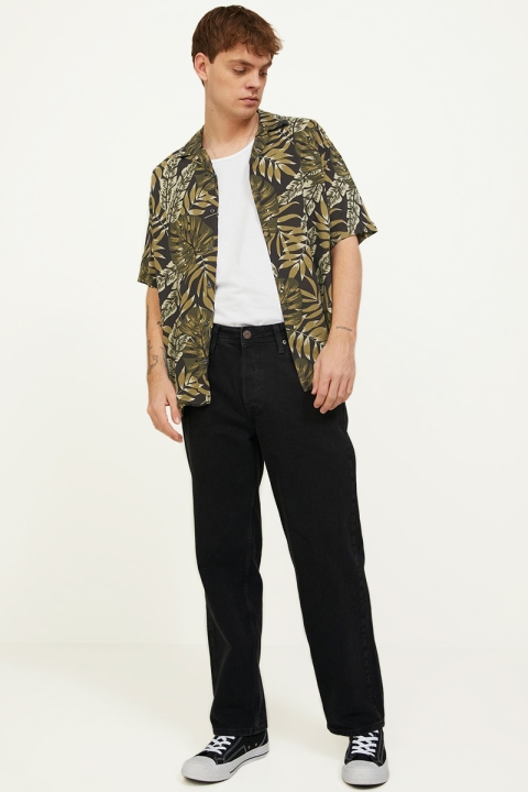 Jack & Jones JPRBLATROPIC RESORT SHIRT S/S RELAX SN Forest Night