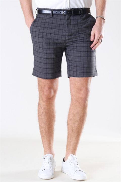 Clean Cut Milano Marcel Shorts Grey Checked