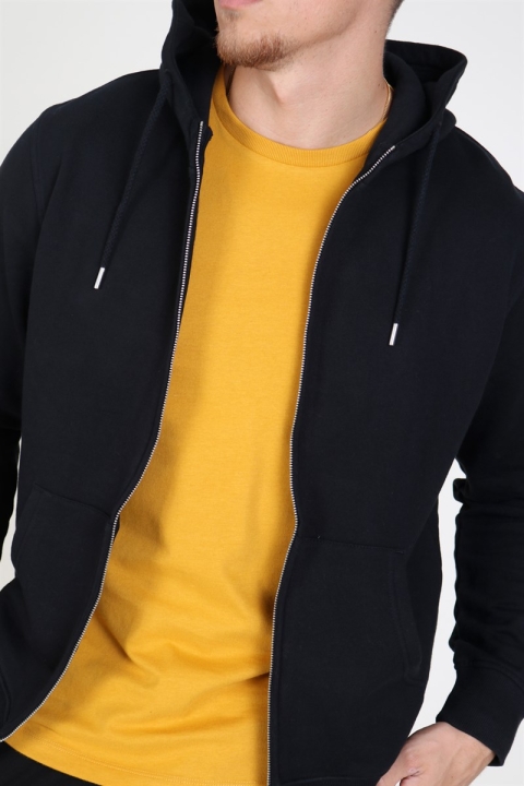 Solid Organic Morgan Zip Sweatshirts Black