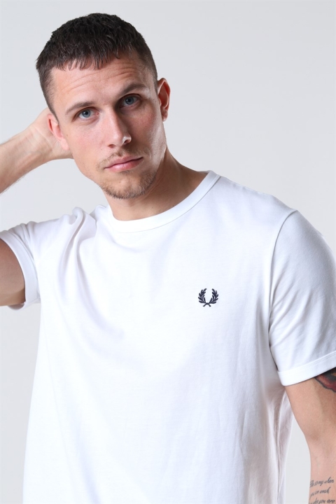 Fred Perry Ringer T-shirt White