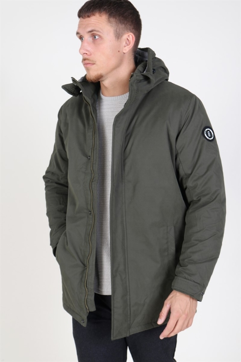 Only & Sons Ethan XO Parka Jacket Forest Night