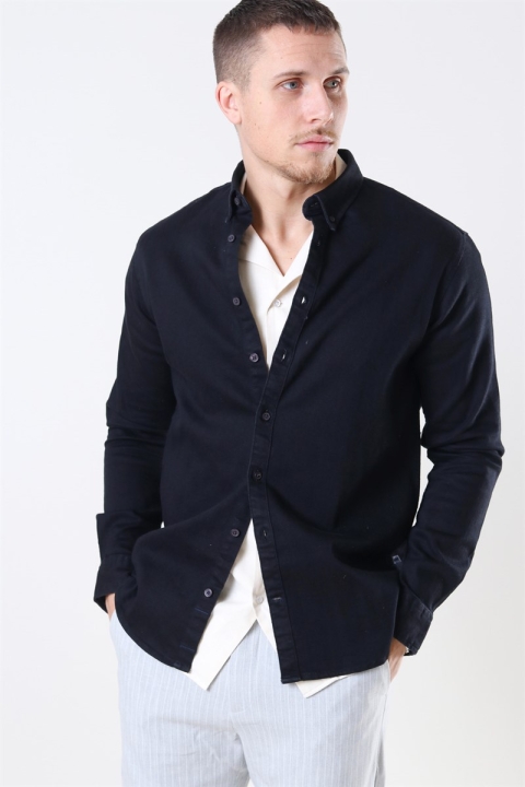 Kronstadt Johan Denim Shirt Black