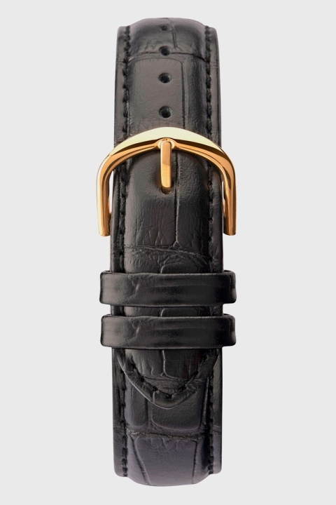 Sekonda 1838 Classic Leather Watch Black/Gold