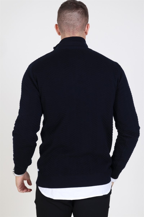 Kronstadt Carlo Half Zip Knit Navy