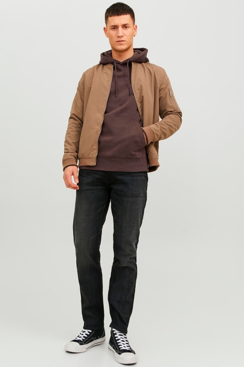 Jack & Jones Star Basic Sweat Hood Seal Brown