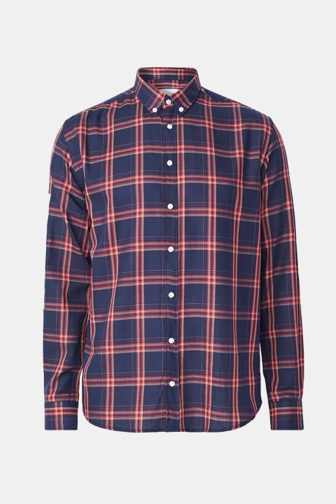 Les Deux Boswell Shirt Dark Navy Check