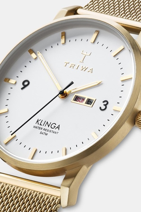 Triwa Ivory Klinga Watch Gold Mesh