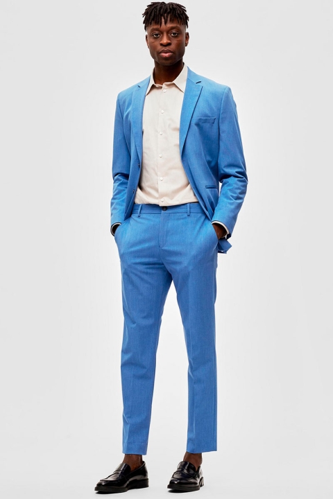 Selected Slim Liam Flex Pants Bright Cobalt