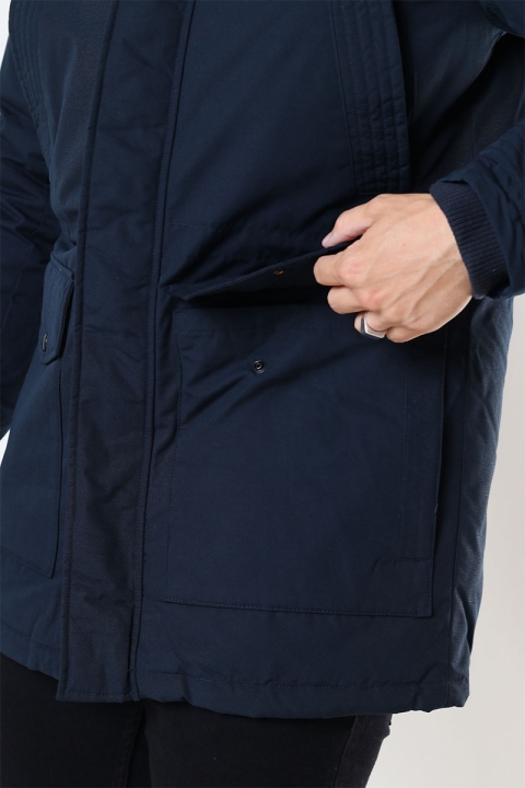 Jack & Jones MASH TEDDY PARKA Dark Navy