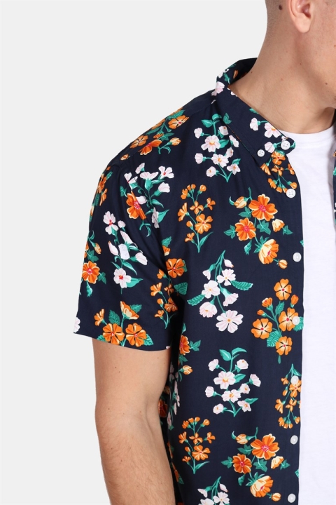 Kronstadt Johan Exotic S/S Shirt Navy 10