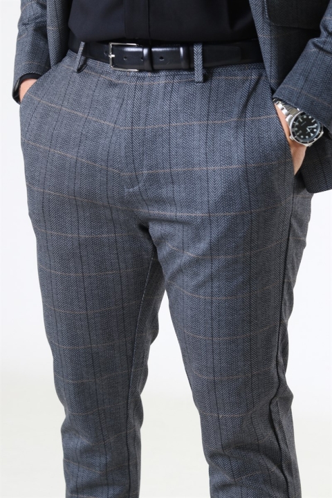Clean Cut Milano Sean Pants Grey Check