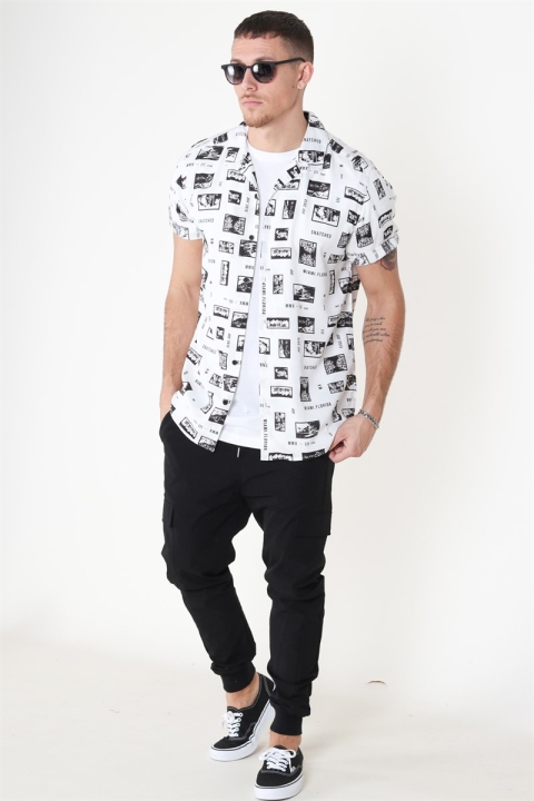 Only & Sons Oliver SS Printed Shirt White