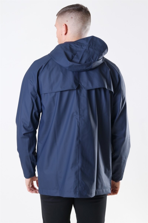 Rains Short Regnjakke Blue