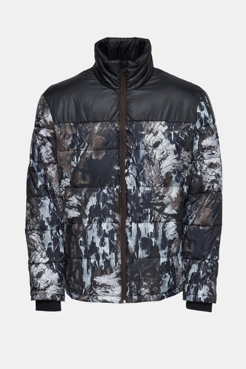 Only & Sons Bertil Puffer Jacket Black Print