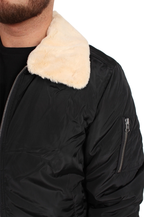 Urban Classics Pilot Bomber Jacket Black