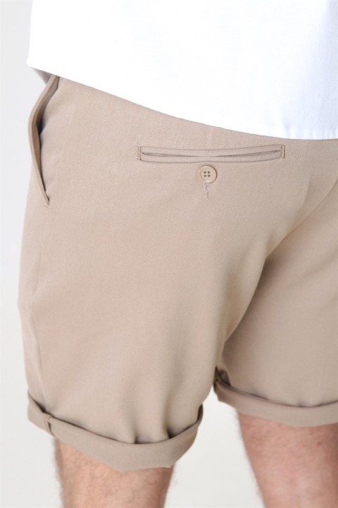 Woodbird Steffen Twill Shorts Khaki