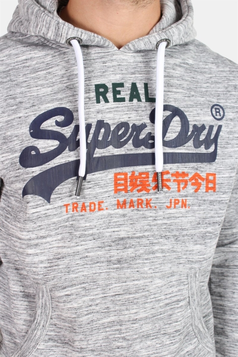 Superdry Vintage Logo Tri Hoodie Alaska Grey Grit