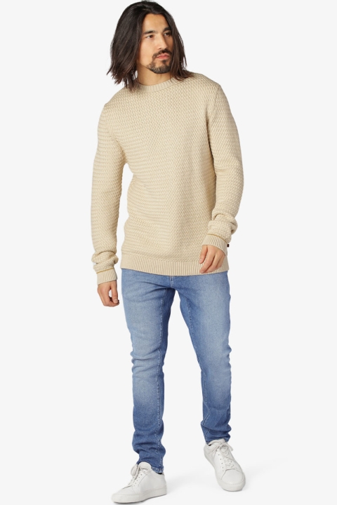 Clean Cut Copenhagen Emilio Knit O-Neck Ecru