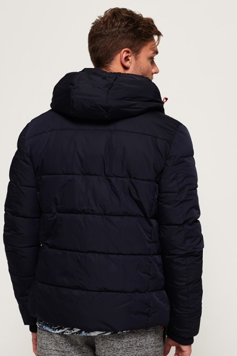 Superdry Sports Puffer Jacket Navy/Bright Red