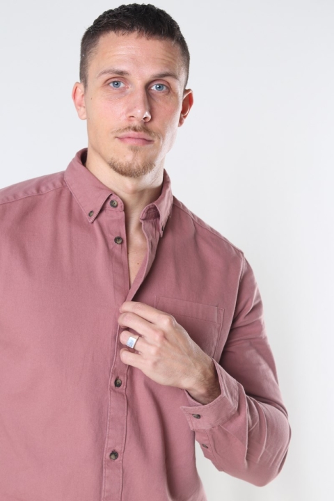 Only & Sons Bryce Life LS Reg Organic Shirt Burlwood