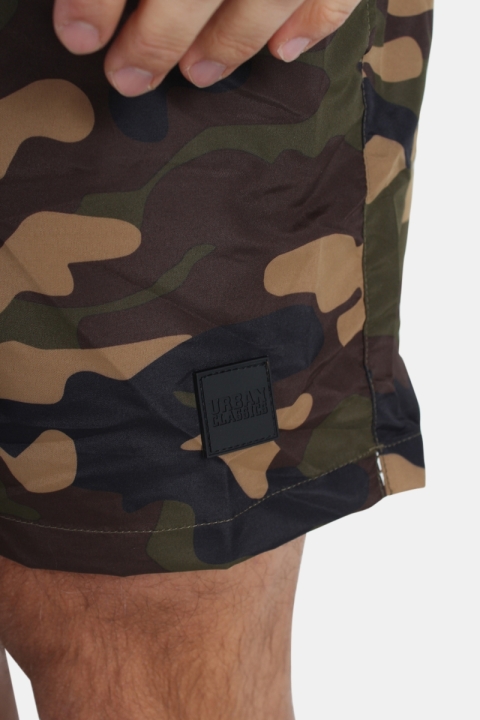 Urban Classics Camo badeshorts woodcamo