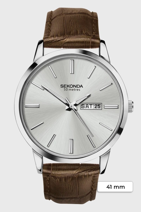 Sekonda 1661 Classic Brown Leather Watch