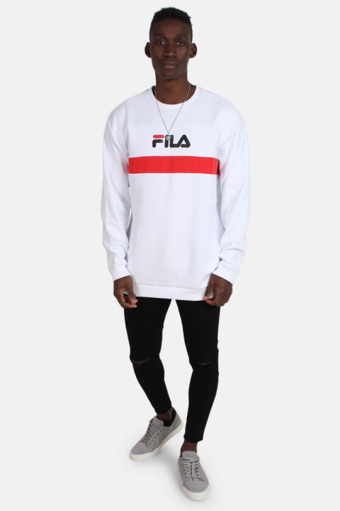 Fila Steven Crew Sweatshirts Bright White