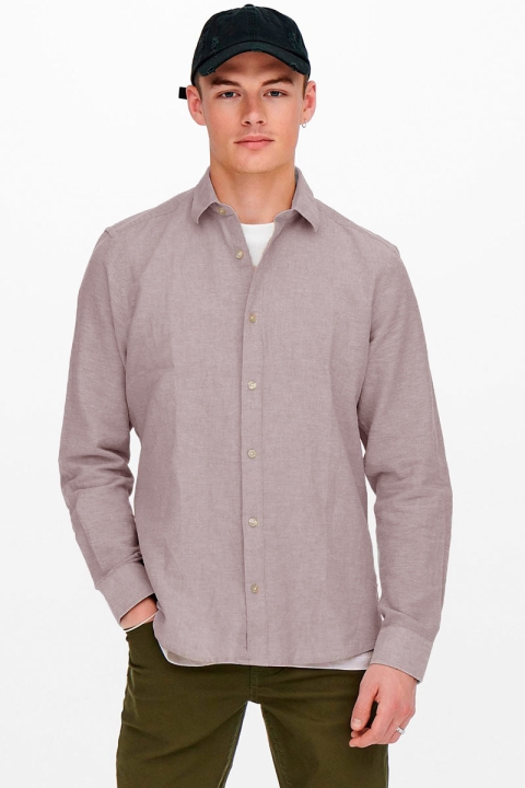 ONLY & SONS Caiden LS Linen Shirt Nirvana