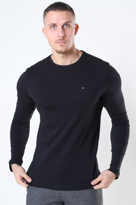 Tommy Jeans Original Rib Longsleeve Tommy Black