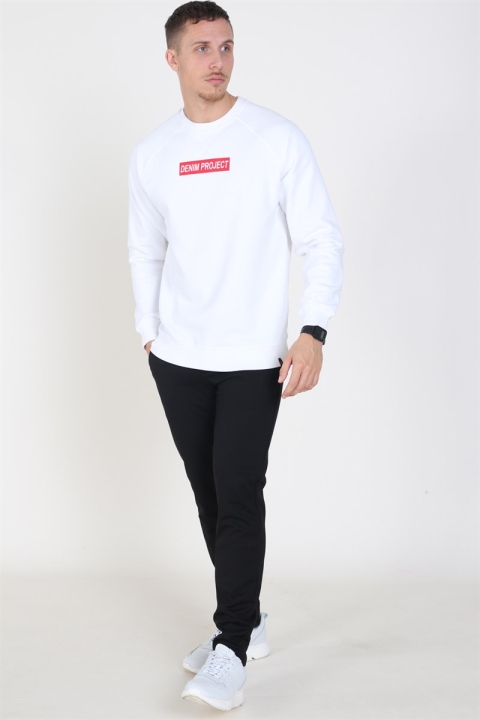 Denim Project Box Logo Crewneck White