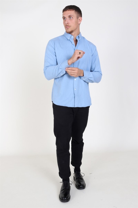 Clean Cut Sälen Flannel Shirt Blue