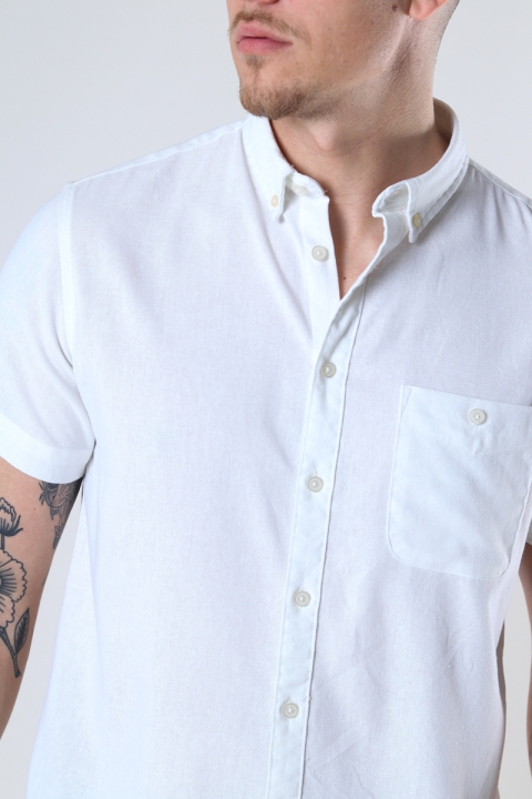 Kronstadt Johan Linen S/S shirt White