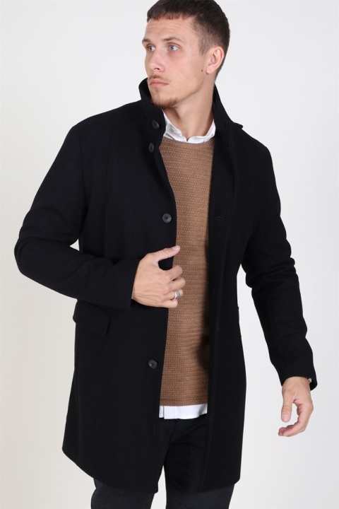 Selected Mosto Wool coat Black