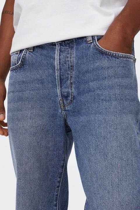Only & Sons Fade Loose Fit 6781 Medium Blue Denim