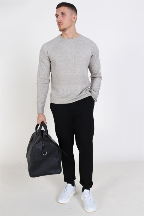 Only & Sons Mikkel Soft Crew Raglan Knit Light Grey Melange