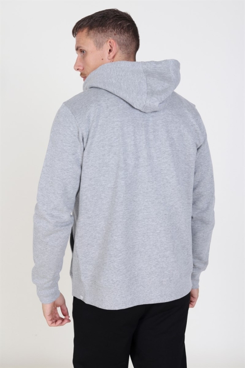 Solid Organic Morgan Zip Sweatshirts Light Grey Mel