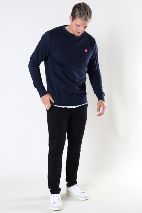 Kronstadt Lars Organic/Recycled sweat crew Navy