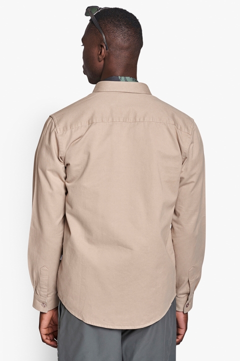 Woodbird Hoxen Work Shirt Ecru