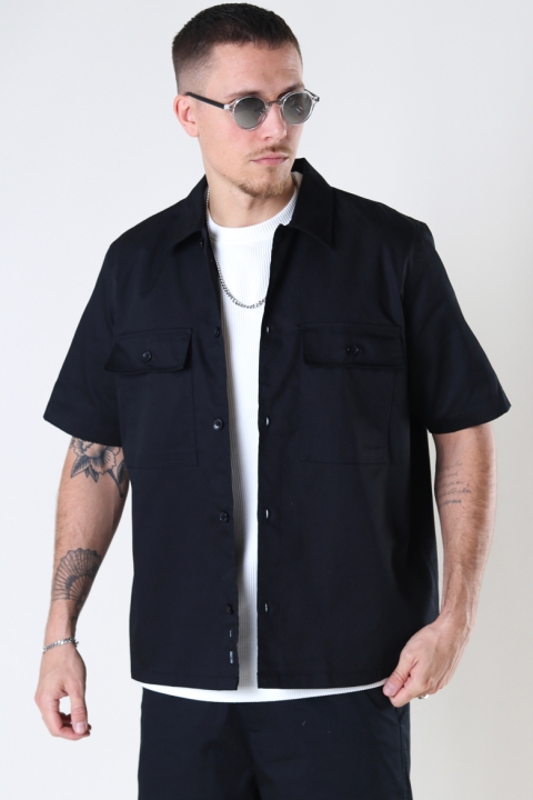 ONLY & SONS ONSNOAR COMPACT SS TC TWILL OVERSHIRT Black