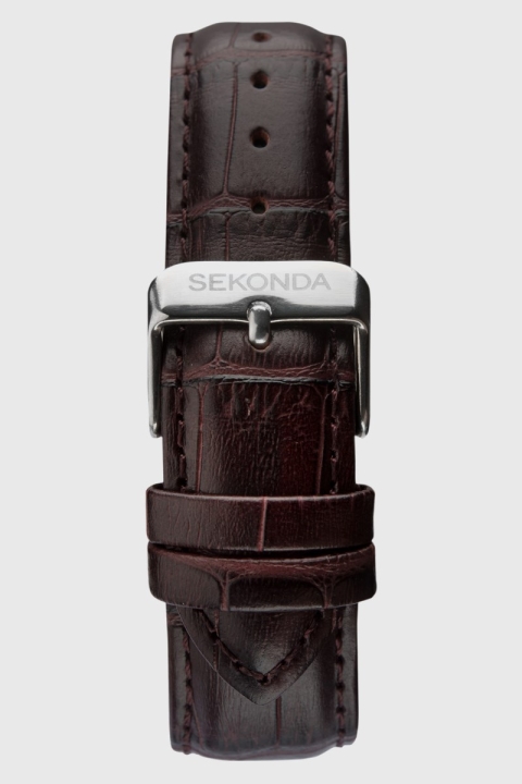 Sekonda 1662 Classic Dark Brown Leather Watch