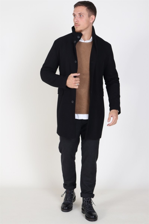Selected Mosto Wool coat Black