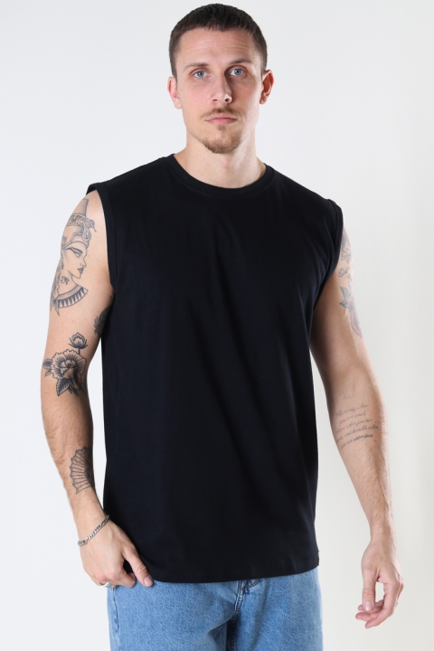 Denim project DP No Sleeve Tee 001 Black