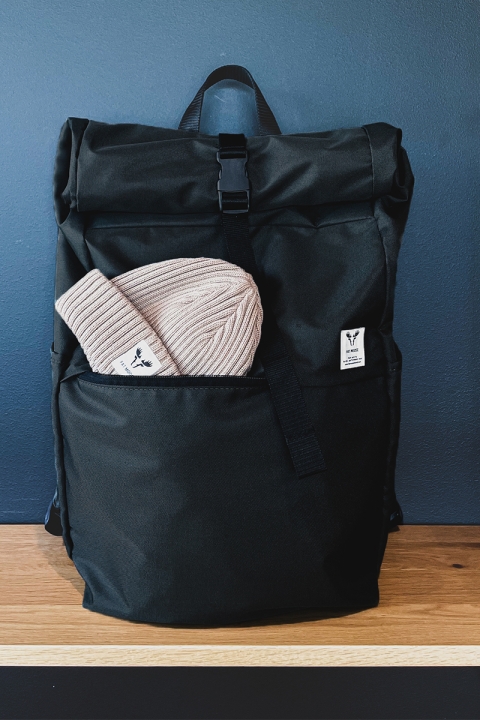 Fat Moose FM Canvas Backpack Black