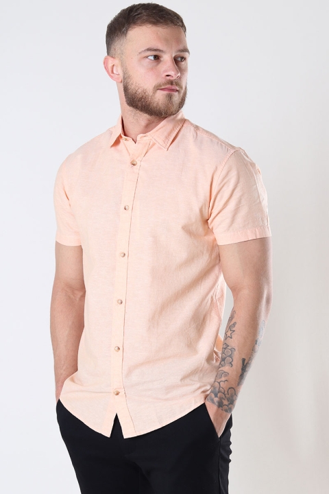 Jack & Jones Summer Linen Shirt SS Pumpkin