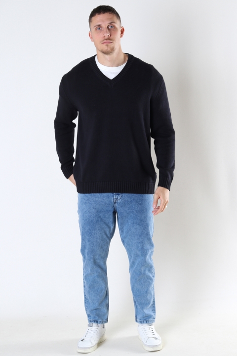 ONLY & SONS ONSHARVEY LIFE V-NECK KNIT Black