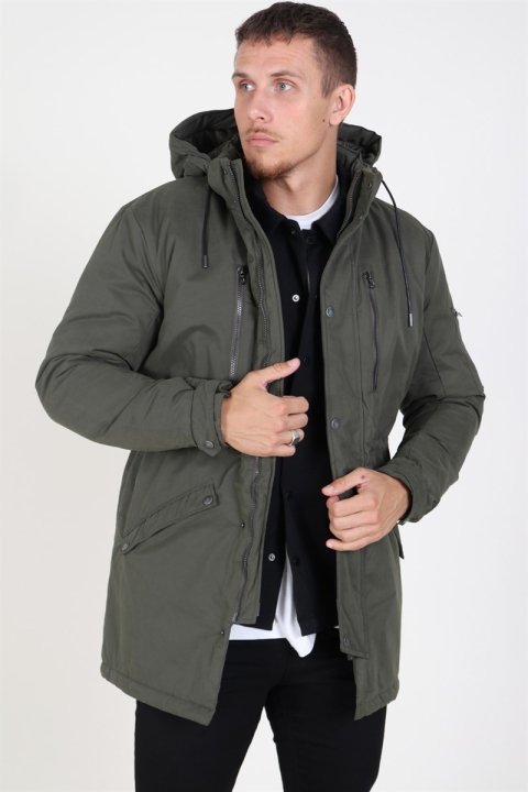 Only & Sons Klaus Parka Jacket Forest Night