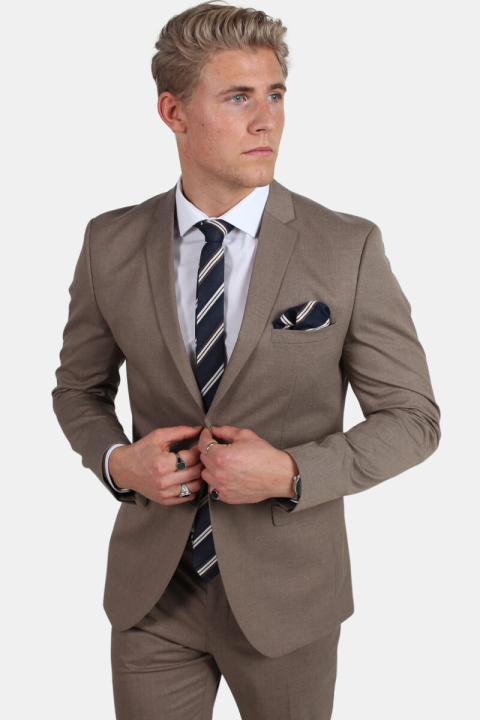 Selected New One Mylo Logan Blazer Sand