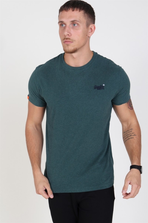 Superdry Orange Label Vintage Embroidery T-shirt Buck Green Marl